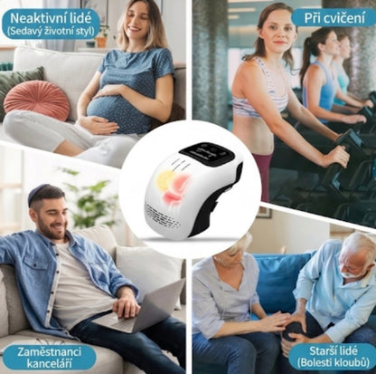 Inteligentní masážní přístroj na kolena s vyhříváním a vibracemi