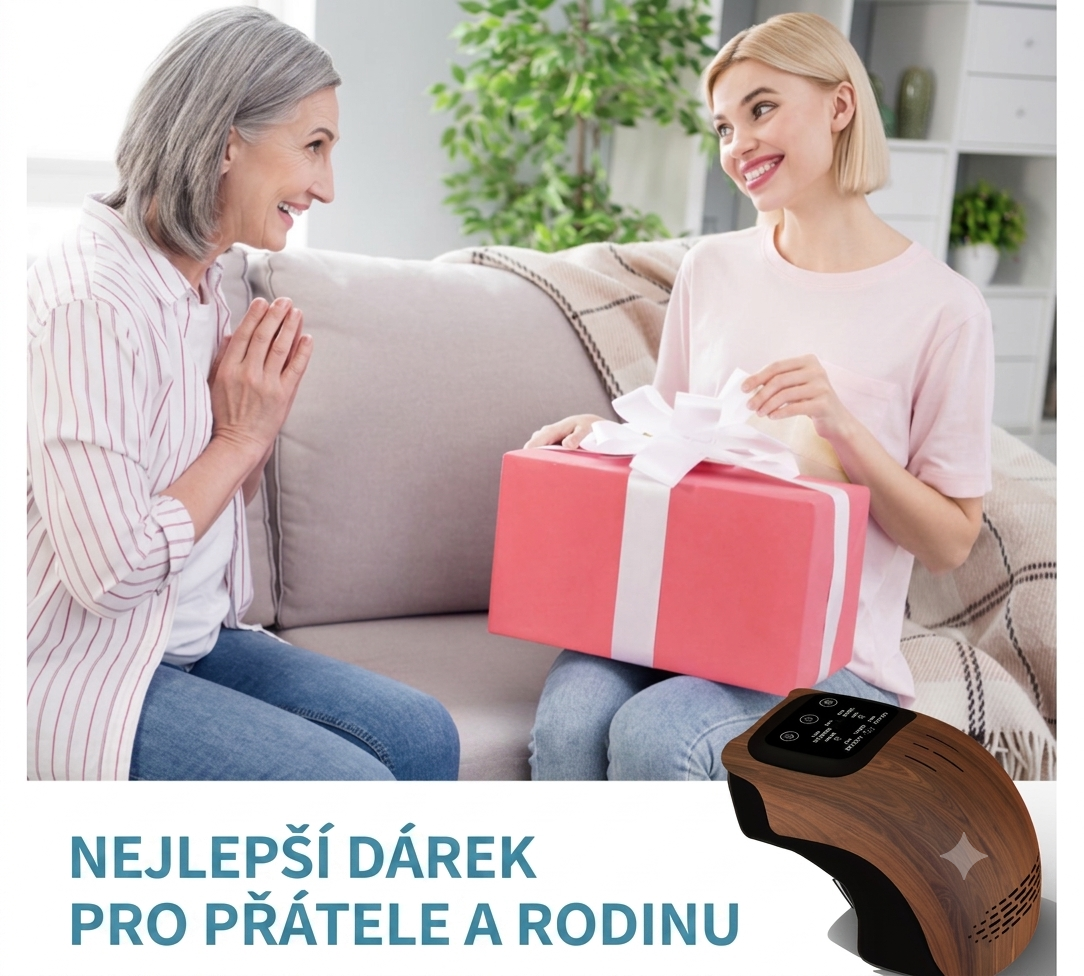 Inteligentní masážní přístroj na kolena s vyhříváním a vibracemi